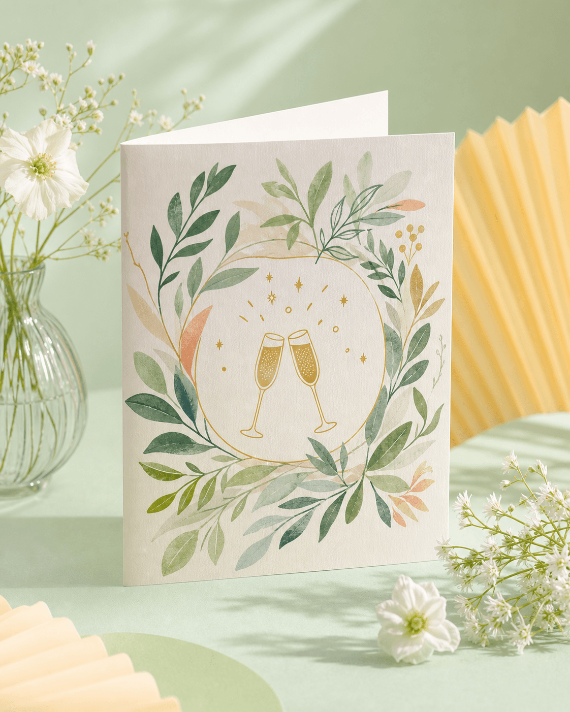 Colourful congratulations card from the Wishful collection